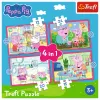 Puzzle 4 en 1 (12, 15, 20, 24) Peppa Loves Adventures Trefl 34672