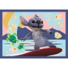 Puzzle 4 en 1 Hawaiian Vacation Disney Stitch Trefl 34666