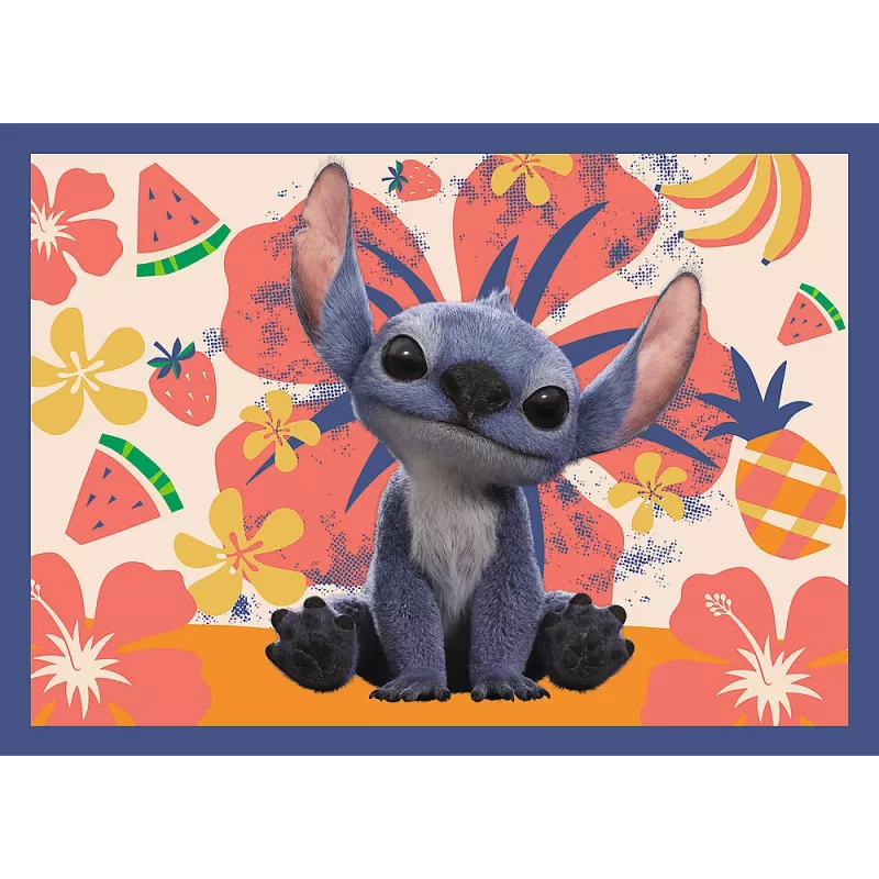 Puzzle 4 en 1 Hawaiian Vacation Disney Stitch Trefl 34666