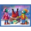Puzzle 4 en 1 Es schneit bei den Trefliks Trefl 34657