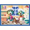 Puzzle 4 en 1 Es schneit bei den Trefliks Trefl 34657