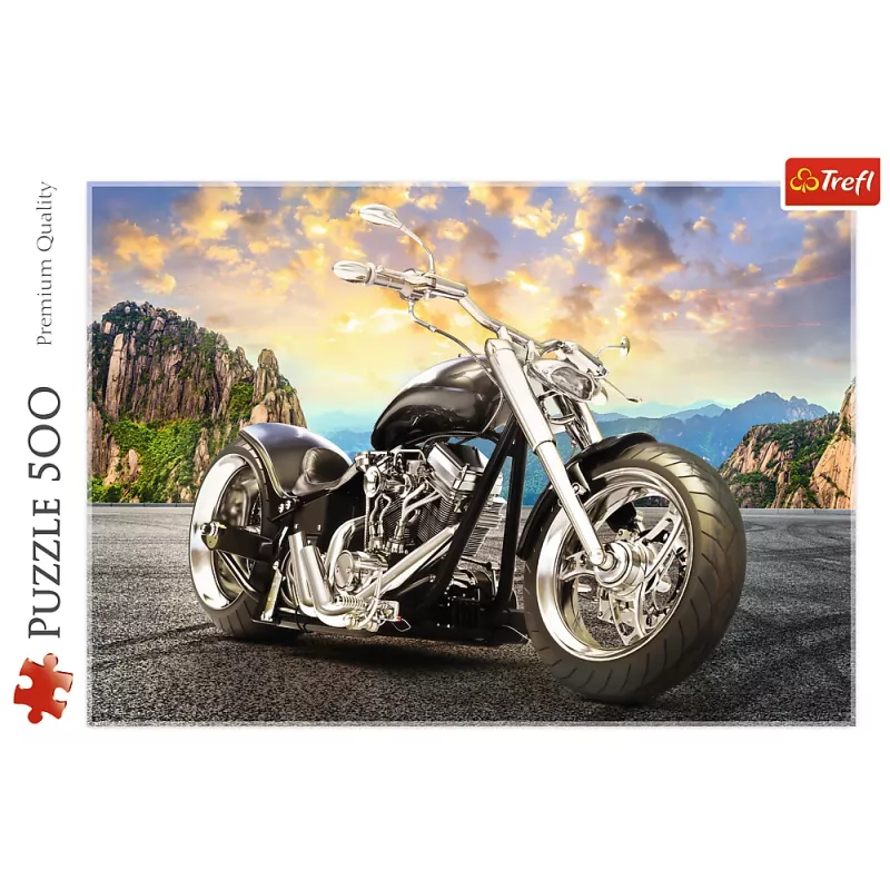 TREFL Puzzle 500 piezas Moto negra