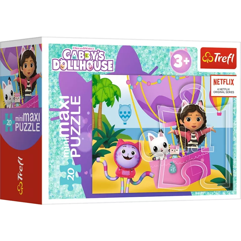Puzzle TREFL 20 miniMaxi - Colorful Day with Gabby - Trefl 56041