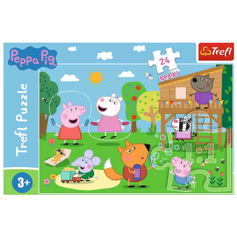 TREFL PUZZLE Puzzle - 24 Maxi - Diversión en el claro - Peppa Pig 14342