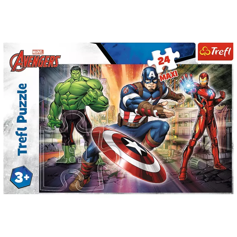 TREFL PUZZLE Puzzle - 24 Maxi - En el mundo de los Vengadores