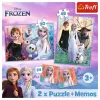 TREFL PUZZLE Puzzle - 2 en 1 + Memos Princesses in Their Land - Disney Frozen 2 93335