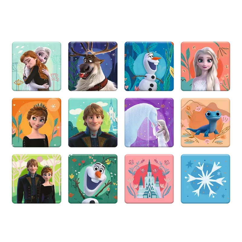 TREFL PUZZLE Puzzle - 2 en 1 + Memos Princesses in Their Land - Disney Frozen 2 93335