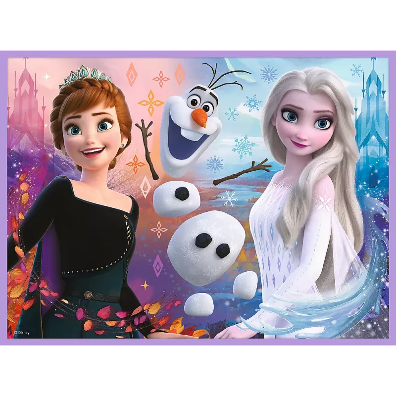 TREFL PUZZLE Puzzle - 2 en 1 + Memos Princesses in Their Land - Disney Frozen 2 93335