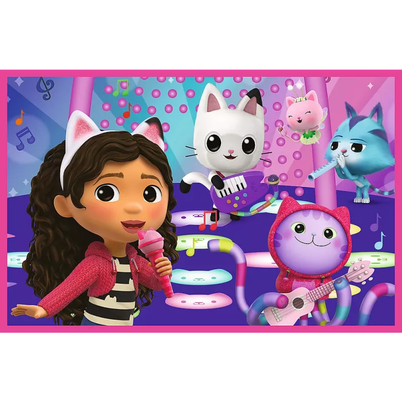 Puzzle 2x24 Diversión con Gabby Universal Gabbys Dollhouse Trefl 34433