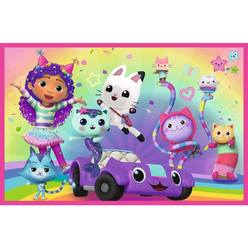 Puzzle 2x24 Diversión con Gabby Universal Gabbys Dollhouse Trefl 34433