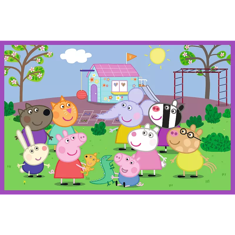 Puzzle 2x24 Peppa en el parque infantil Peppa Pig 34435
