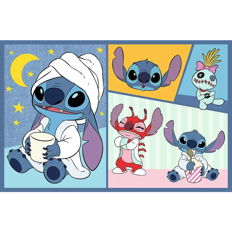 Puzzle Trefl 2x70 There's no boredom with Stitch Disney Lilo Stitch Trefl 34444