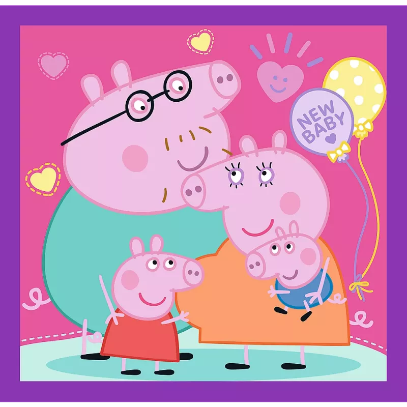 TREFL PUZZLE Puzzle - 3 en 1 - Peppa Pig's Habits Trefl 34893