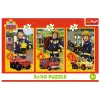 TREFL PUZZLE Puzzle - 3x50 - Fireman Sam Parque de bomberos tripulación