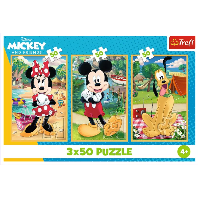 TREFL PUZZLE Puzzle - 3x50 - Ratones de vacaciones Disney Trefl 34881