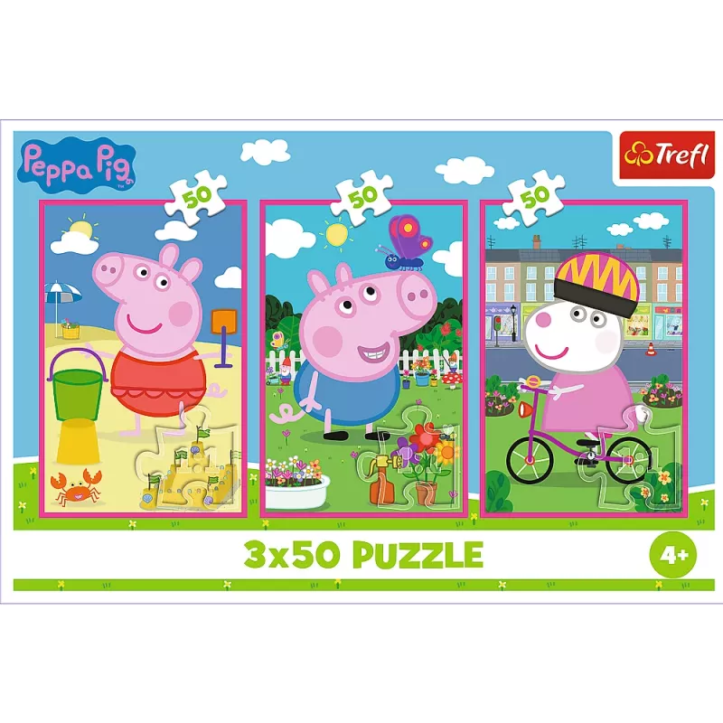 Puzzle Trefl - 3x50 - The Power of Friendship / Peppa Pig Mix 70% 34877