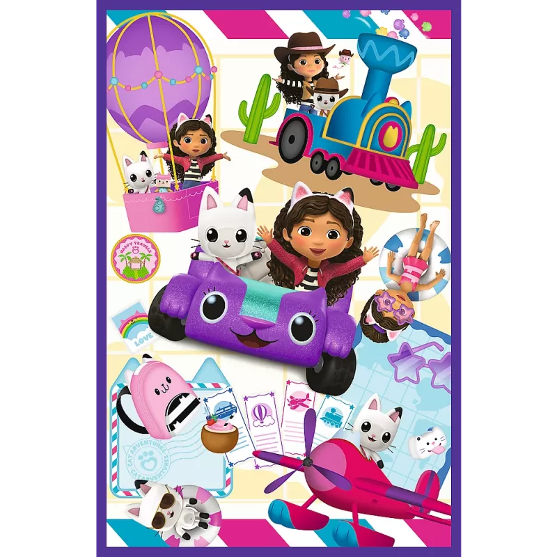 Puzzle Trefl 3x80 - Colorful Days of Gabby Trefl 34882