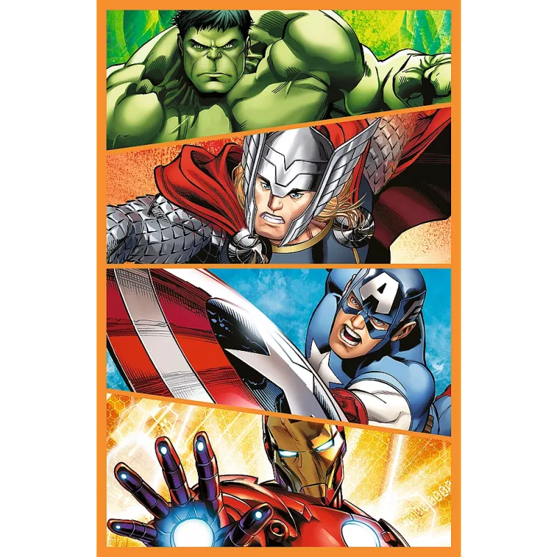 Puzzle Trefl - 3x80 - Days full of action - Disney Marvel The Avengers Trefl 34883