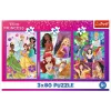 Puzzle Trefl - 3x80 - Princess friends - Disney Princess Trefl 34884