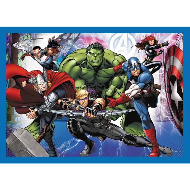 Puzzle 4 en 1 Brave Avengers 26006