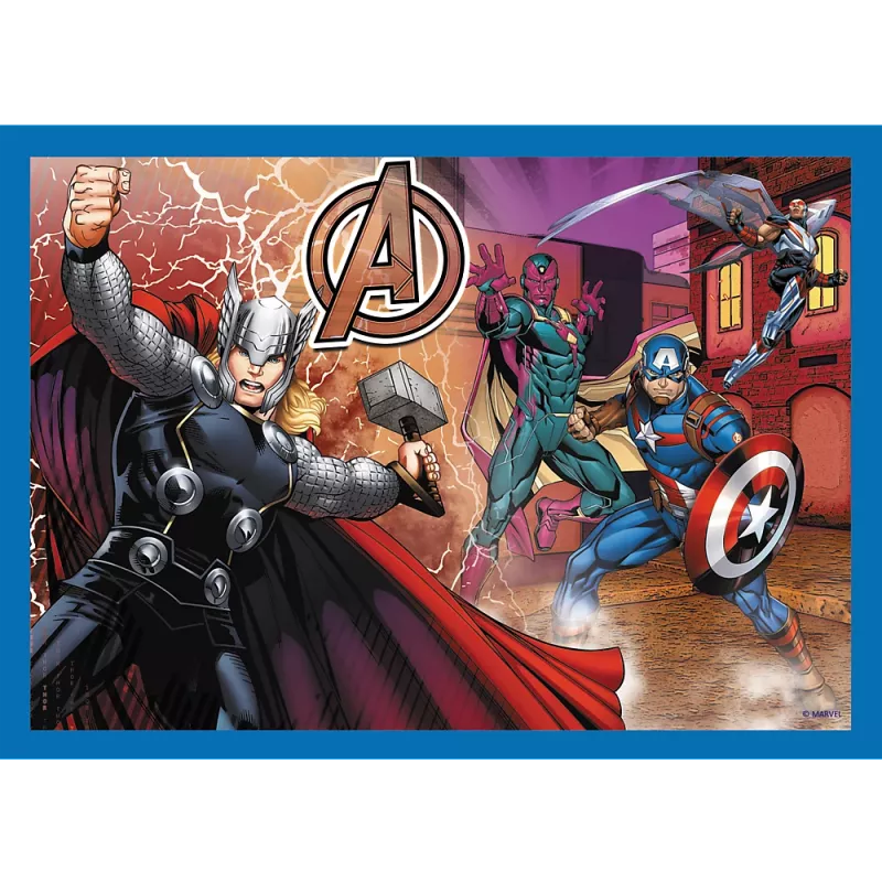 Puzzle 4 en 1 Brave Avengers 26006