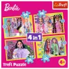 Puzzle 4 en 1 Happy World of Barbie Trefl 34626