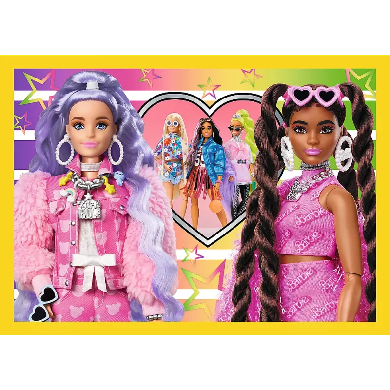 Puzzle 4 en 1 Happy World of Barbie Trefl 34626