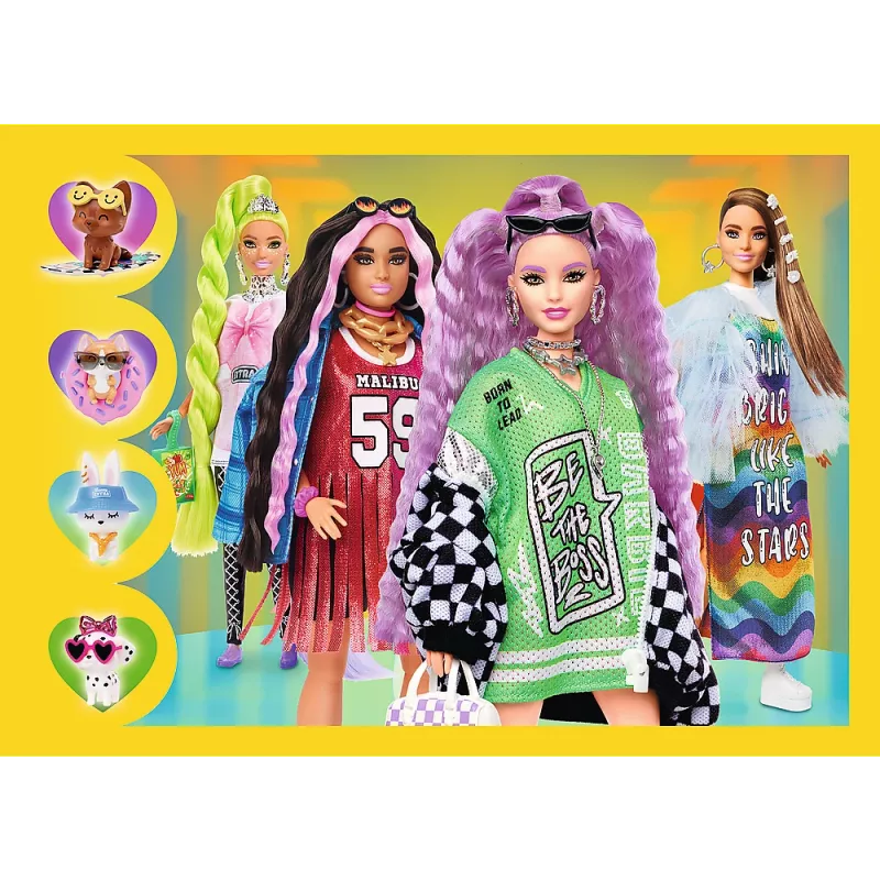 Puzzle 4 en 1 Happy World of Barbie Trefl 34626