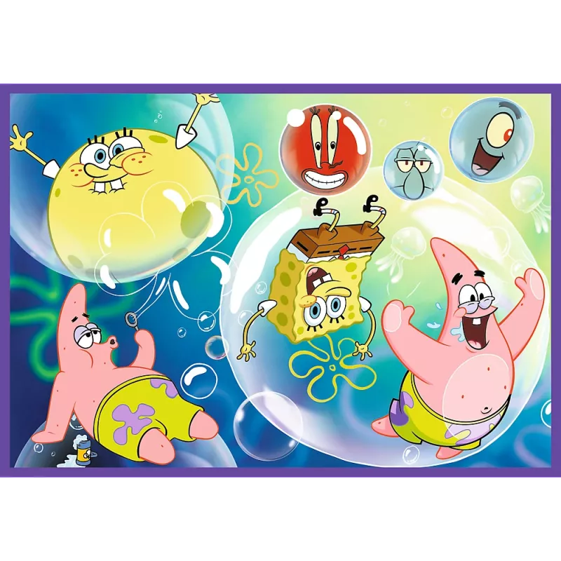 TREFL PUZZLE Puzzle - 4x250 - El mundo loco de Bob Esponja Trefl 13342