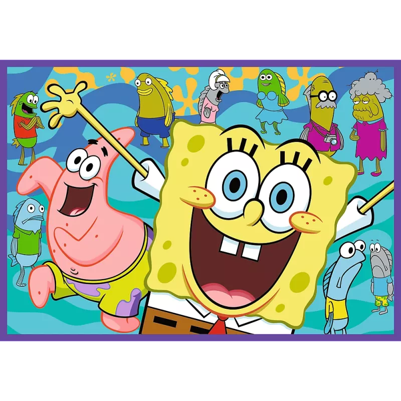 TREFL PUZZLE Puzzle - 4x250 - El mundo loco de Bob Esponja Trefl 13342