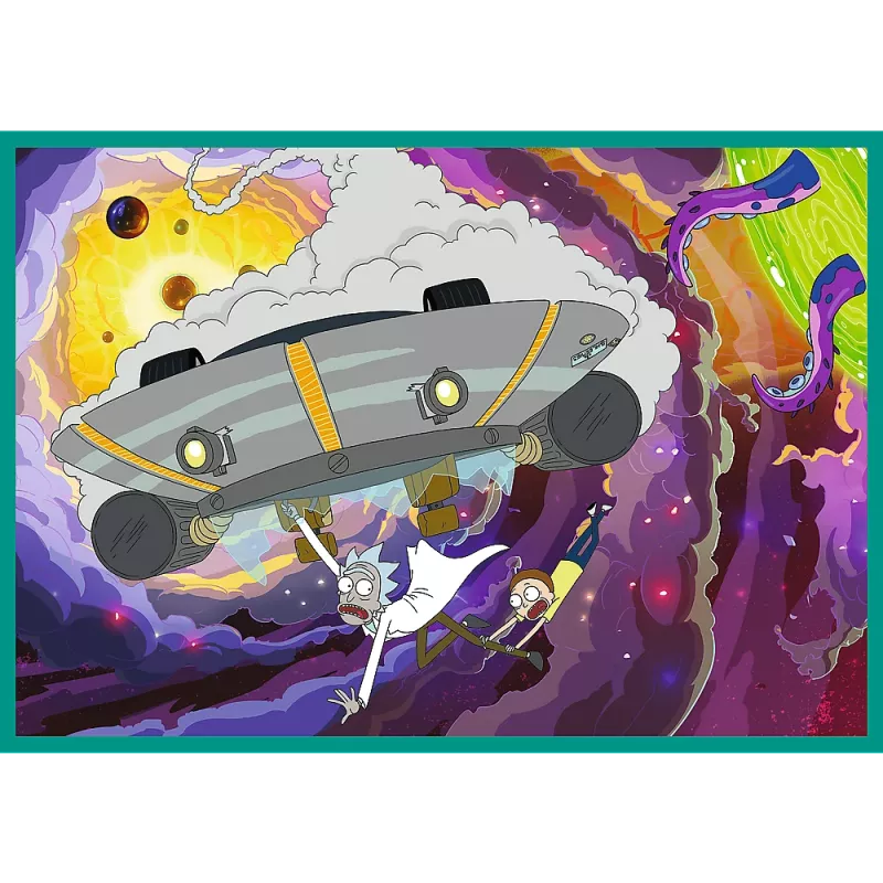 Puzzle TREFL - 4x250 - The Crazy World of Rick and Morty - Warner Rick and Morty Trefl 13338
