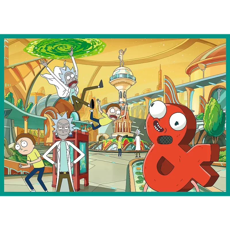 Puzzle TREFL - 4x250 - The Crazy World of Rick and Morty - Warner Rick and Morty Trefl 13338