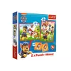 TREFL PUZZLE Puzzle + Memos 2 en 1 Paw Patrol Dog Team in Action
