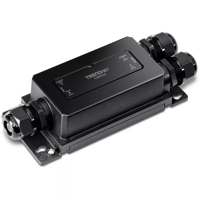 TRENDnet Extensor PoE+ Industrial Activo/Pasivo Gigabit de 2 Puertos