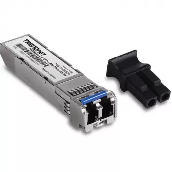 TRENDnet TEG-10GBS20 Módulo transceptor 10G SFP+, 10GBASE-SR, 850nm, LC dúplex, MMF, hasta 400m