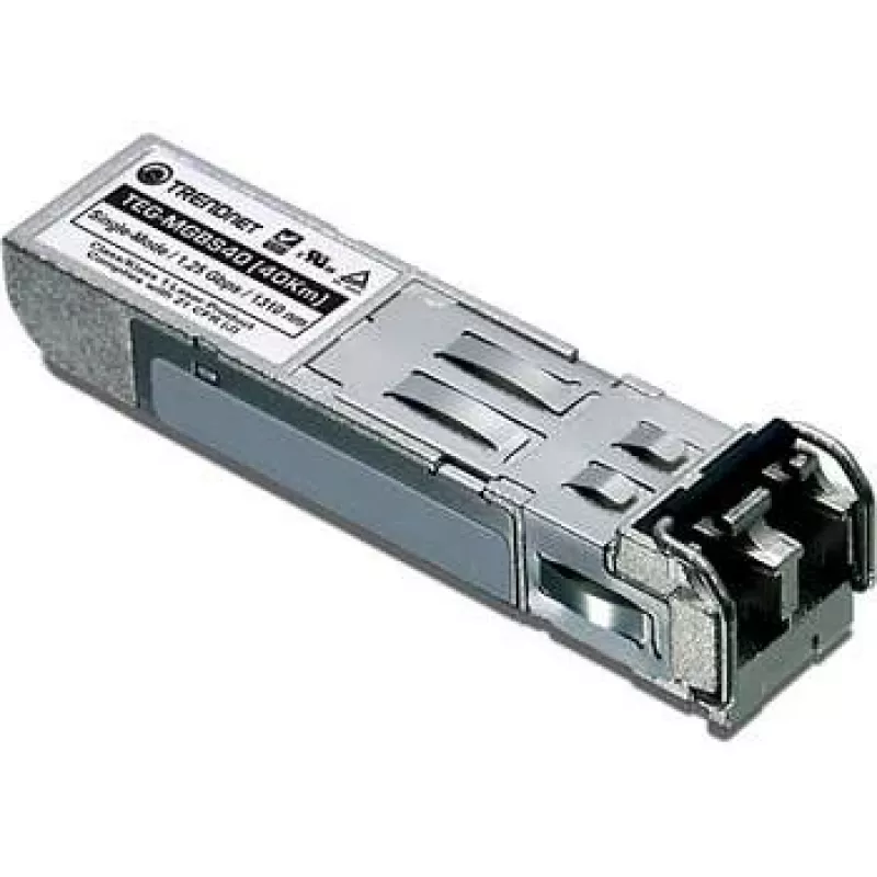 TRENDnet TEG-MGBS40 módulo transceptor SFP 1000Base-LX, LC dúplex, 40km, 1310nm, monomodo