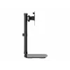 Tripp Soporte para monitor de pantalla única - Altura ajustable, monitores de 17 a 27 inch - Kit de montaje - para monitor - Acero - Negro - Tamaño de pantalla: 43,2-68,6 cm (17-27)