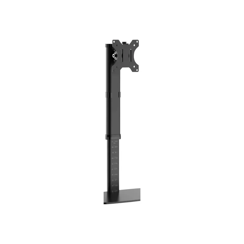 Tripp Soporte para monitor de pantalla única - Altura ajustable, monitores de 17 a 27 inch - Kit de montaje - para monitor - Acero - Negro - Tamaño de pantalla: 43,2-68,6 cm (17-27)