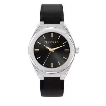 Reloj de hombre Trussardi R2451156001 42mm acero inoxidable esfera azul correa milanesa