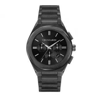 Trussardi Reloj hombre R2453156002 44mm esfera azul acero inoxidable milanés