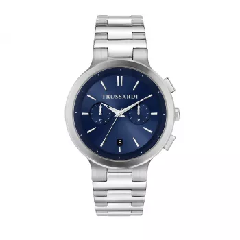 Trussardi Reloj de hombre R2453164004 43mm Acero inoxidable Esfera azul