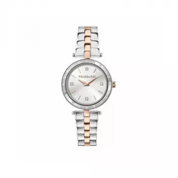 Trussardi Reloj de cuarzo mujer T-Light R2453145516 34mm plata acero inoxidable correa milanesa