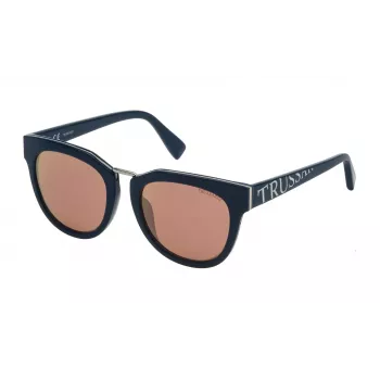 TRUSSARDI gafas de sol mujer STR180527T9R marrón havana cuadradas 52 mm