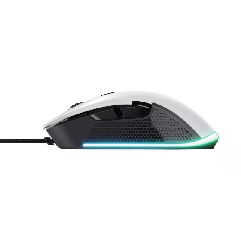Ratón gaming óptico USB Trust GXT 922W Ybar, 6400 DPI, RGB, negro