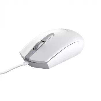 Trust TM-101W Ratón óptico – Ambidiestro, 3 botones, cable USB, blanco 25320