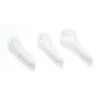 TRYTYT UWO-10 clips redondos para cables, pack de 100, blanco, 10 mm máx., fijación con clavo, PP con clavo de acero cincado