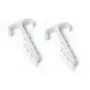 TRYTYT UWT-1 clip para cable plano doble con clavo de acero, blanco, 100 uds.