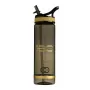 Tunturi Centuri Deluxe Botella con pajita, 700 ml, marrón