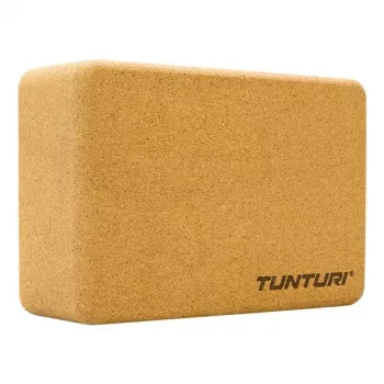 Tunturi bloque de yoga de corcho - marrón natural, 225 x 150 x 75 mm, 700 g
