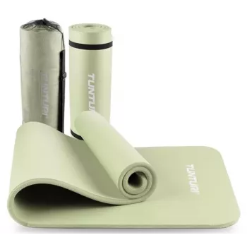 Tunturi esterilla de fitness NBR - menta (183 x 61 cm, 15 mm de grosor, antideslizante)